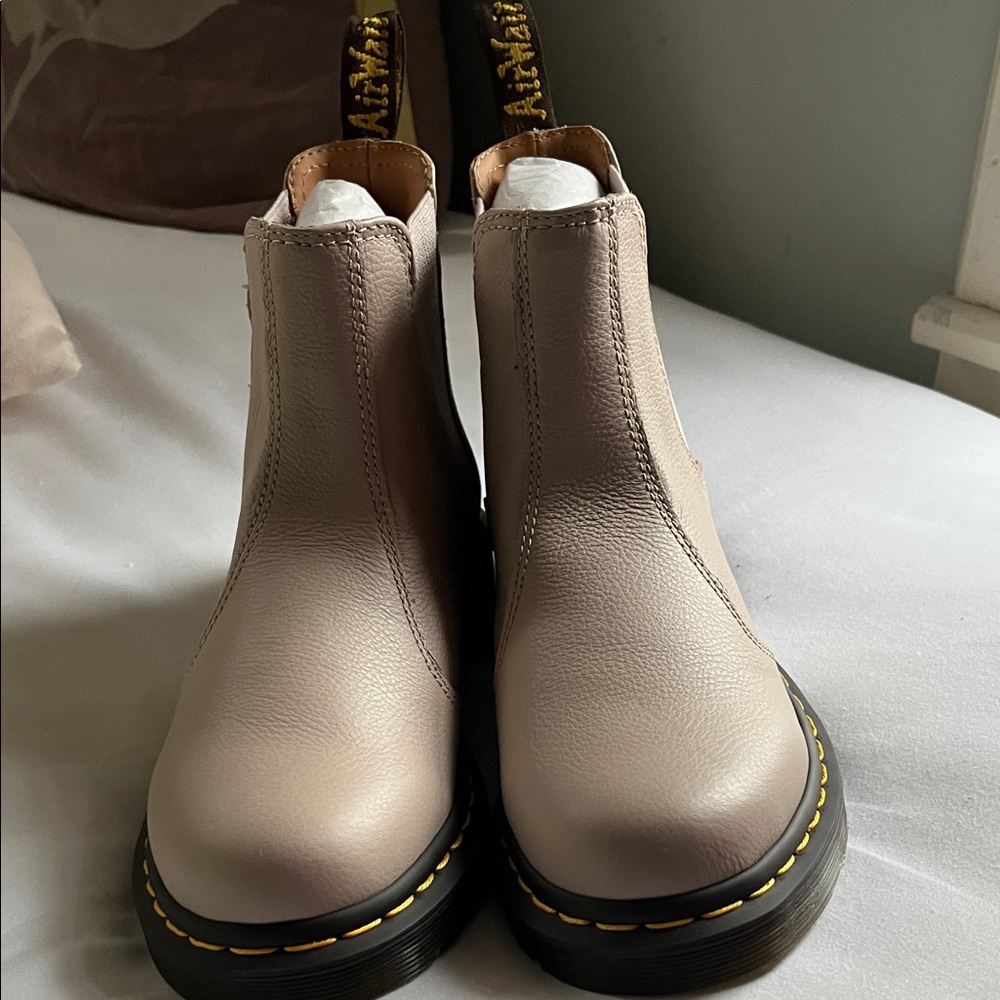 Dr. Martens Women's Beige Ankle Booties